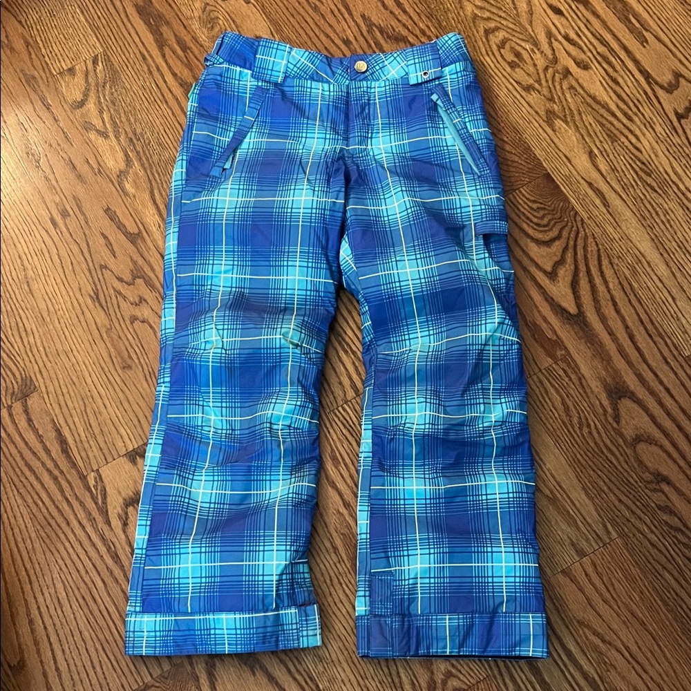 Burton Kids Blue Plaid Casual Pants